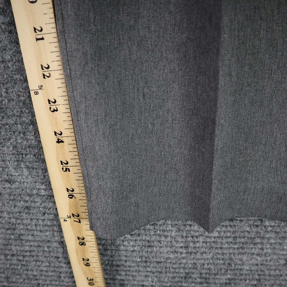 Vintage 80s Levis Action Slacks Trousers Mens 36x28 Gray Flat Front Dress Pants